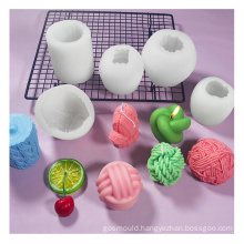 new DIY wax tool geometric large decorative knot twisted candle making mould silicone candle molds twist